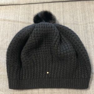 Louis Vuitton Mink Pom Knit Hat